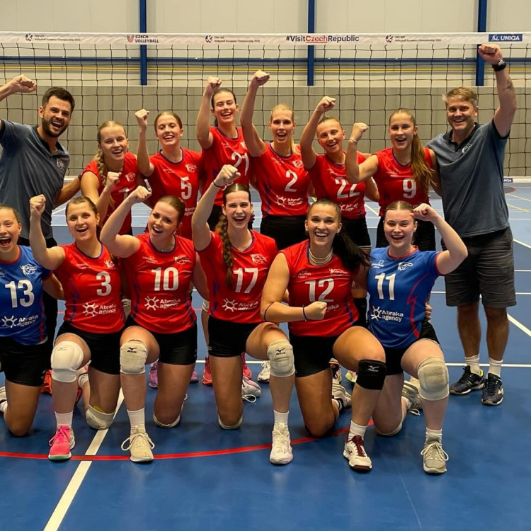 Zápas jihlavských volejbalistek proti extraligovému celku TJ Ostrava