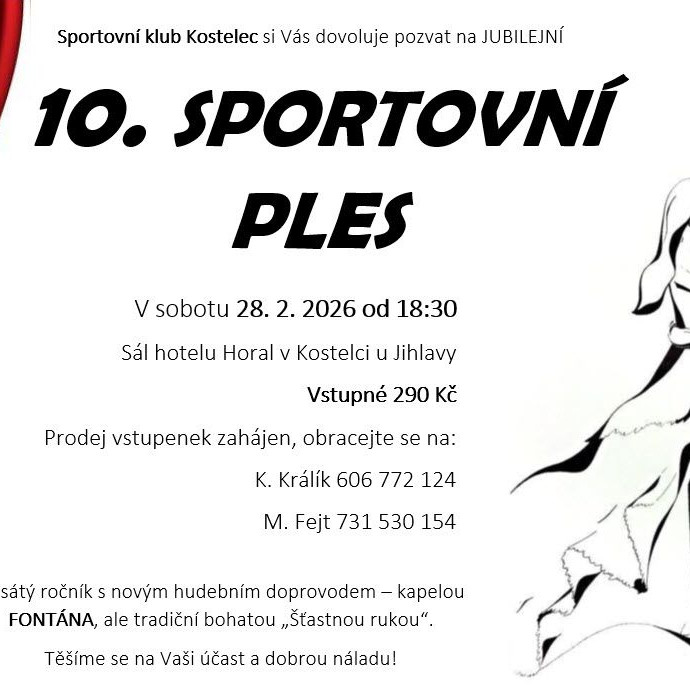 10. Sportovní ples SK Kostelec