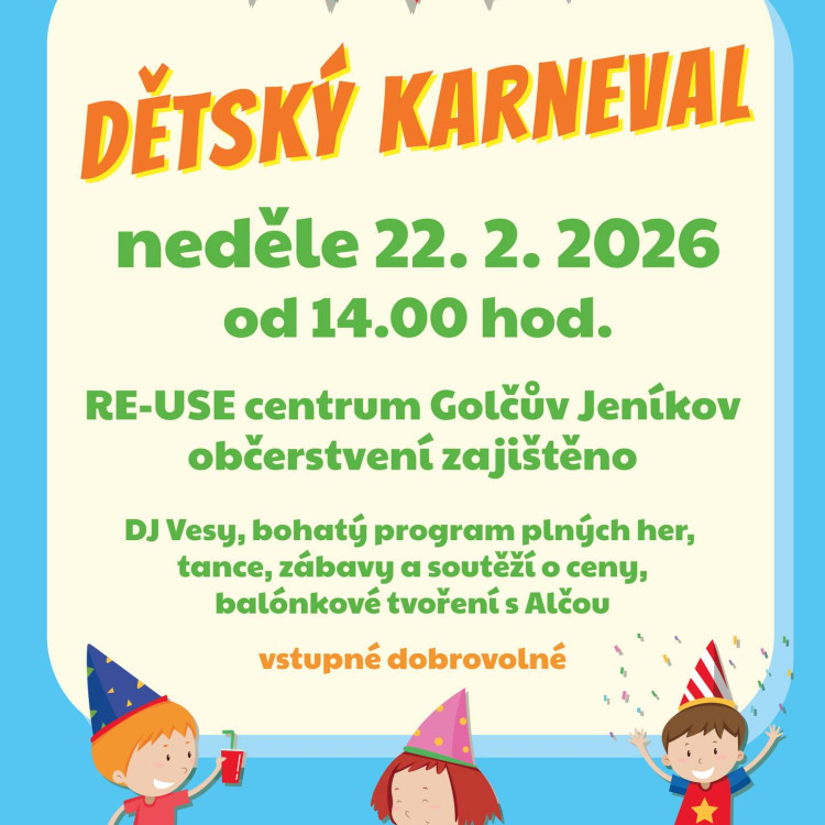 Dětský karneval Golčův Jeníkov