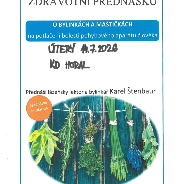 Zdravotní přednáška o bylinkách