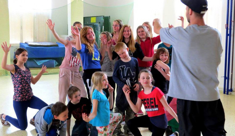 Děti z kurzu street-dance