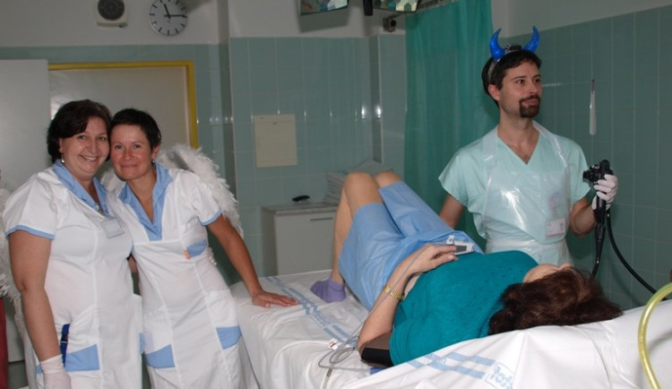 Mikulášský maraton v jihlavské nemocnici