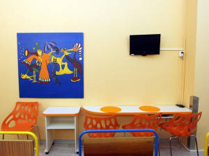 Zrekonstruovaný pooperační pokoj na dětském oddělení jihlavské nemocnice