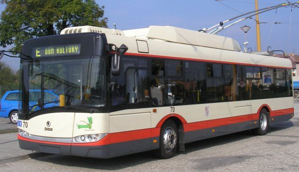 Jeden z trolejbusů DPMJ