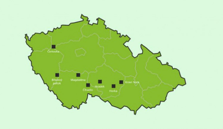 Seznam vytipovaných lokalit pro úložiště jaderného odpadu
