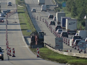 Na opravovaném úseku D1 u Měřína bude tento týden uzavřen směr na Brno