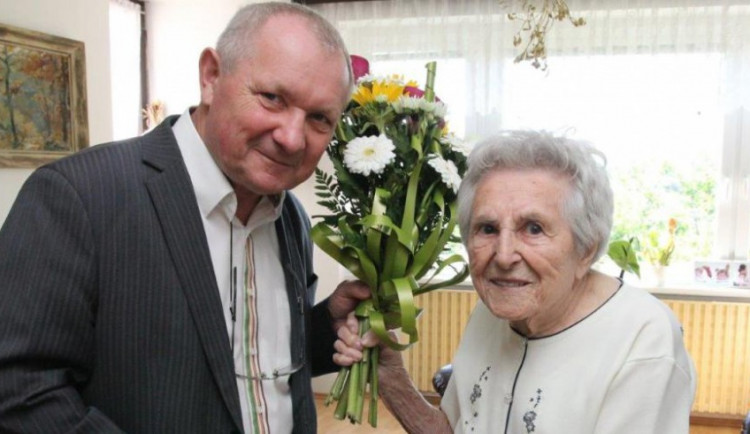 Anděla Hosová s náměstkem primátora Vratislavem Výborným