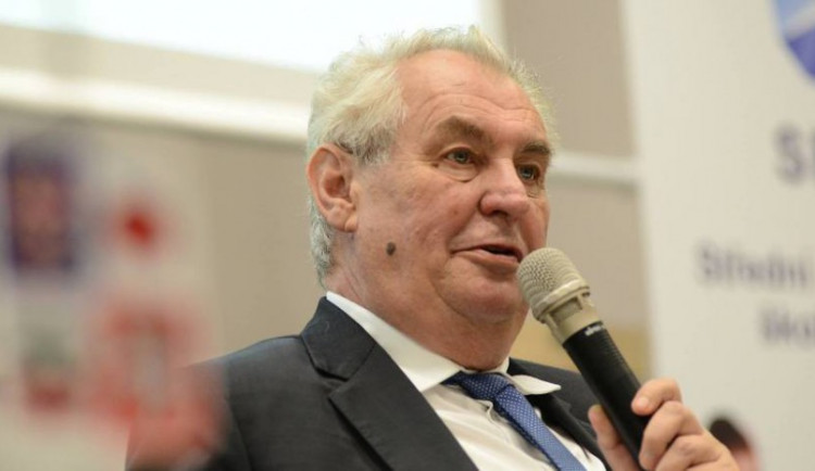 Prezident ČR Miloš Zeman při své návštěvě na Vysočině 