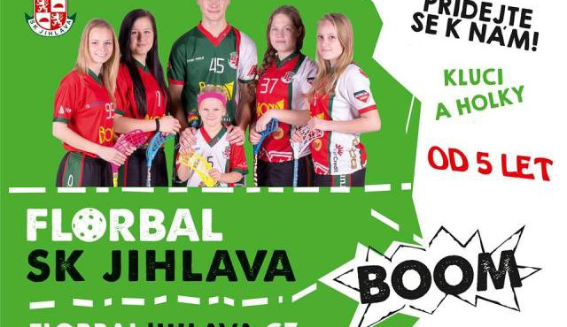 Florbalový SK Jihlava pořádá nábor. Přihlásit se mohou všechny věkové kategorie