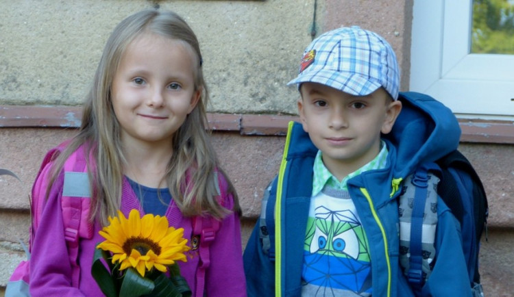 Prvňáčci ze ZŠ Dolní Cerekev