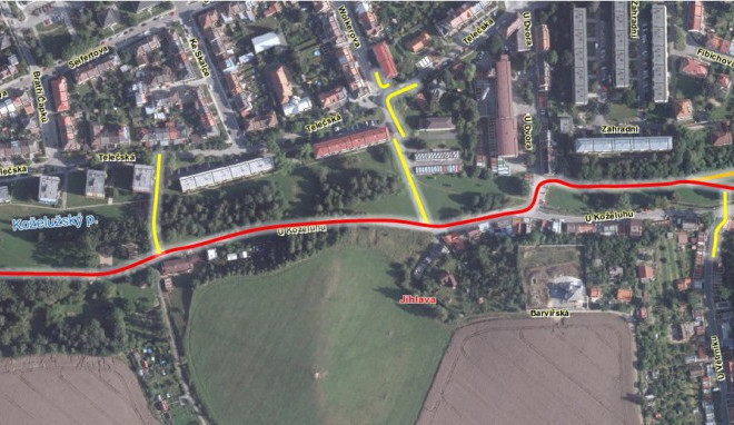 Navrhované úpravy v lokalitě Skalka