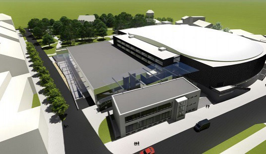 Město Jihlava zveřejnilo studii rekonstrukce Horáckého zimního stadionu pro 5250 diváků