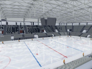 Město Jihlava zveřejnilo studii rekonstrukce Horáckého zimního stadionu pro 5250 diváků