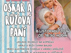 Hospicová péče Bárka zve na divadelní představení Oskar a růžová paní