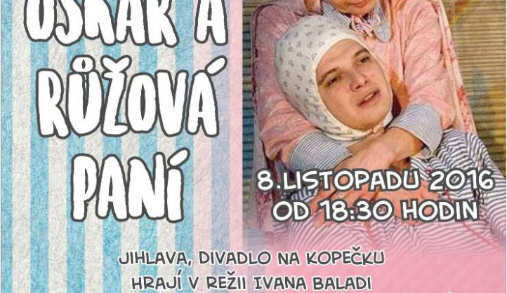 Hospicová péče Bárka zve na divadelní představení Oskar a růžová paní