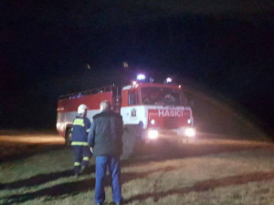 U Batelova na Jihlavsku hořel stoh slámy. Na místo vyjely tři hasičské jednotky
