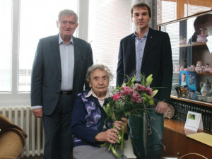 Helena Kyralová s Rudolfem Chloupkem a Radkem Popelkou