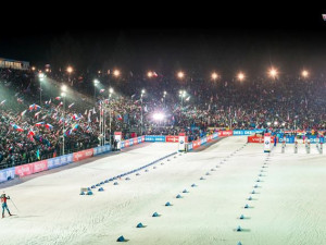 Biatlonový svátek v Novém Městě na Moravě se dnes uzavírá závody s hromadným startem