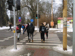 Jihlava má další světelnou křižovatku. Semafory u autobusového nádraží již fungují