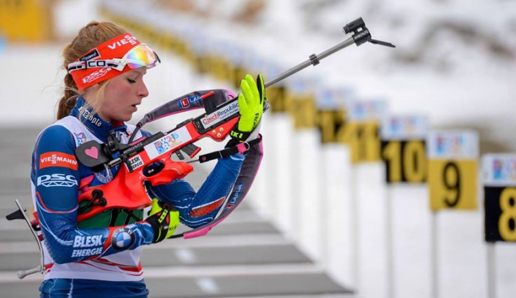 Biatlonistka Markéta Davidová si v Novém Městě doběhla pro bronz z juniorského mistrovství Evropy
