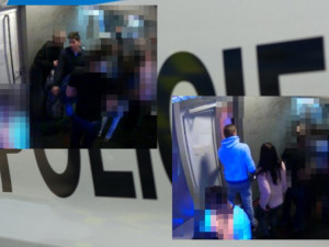 FOTO + VIDEO: Na Březinkách byla poničená výloha. Policisté pátrají po výtržníkovi