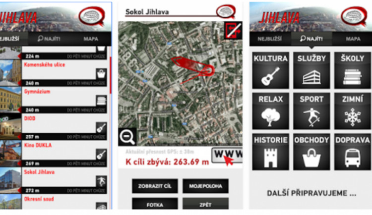 Jihlava nabízí novou mobilní aplikaci. Usnadní procházky po důležitých místech města