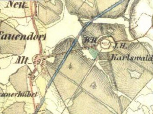 Karlův les. II. vojenské mapování – Františkovo 1836-1852