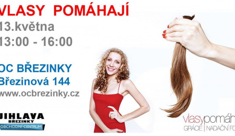 Na jihlavských Březinkách se budou stříhat vlasy pro dobrou věc. Zazpívá Olga Lounová