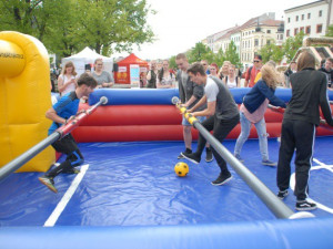 Turnaj v živém stolním fotbale