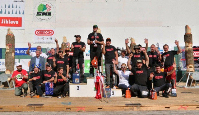 Mezinárodní závod dřevorubců v Jihlavě vyhrál Švýcar David Birrer, Čech David Síla bral bronz