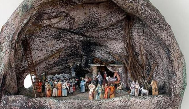 Betlém z Vysočiny bude k vidění na prestižní výstavě v Římě. Dosahuje výšky 175 centimetrů