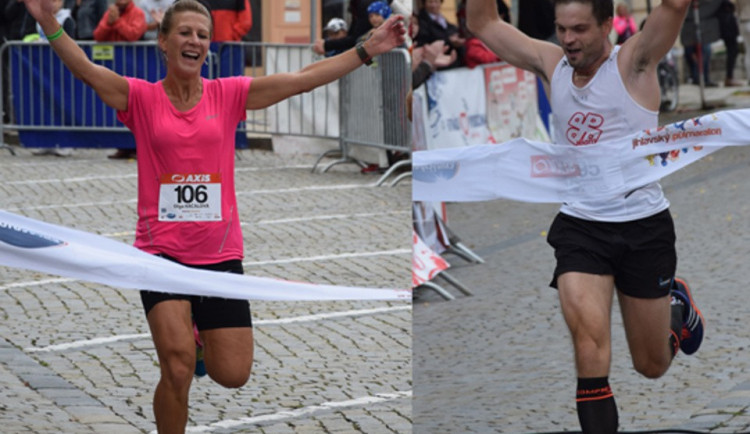 Jakub Exner obhájil vítězství na Jihlavském půlmaratonu, mezi ženami vládla Olga Krčálová