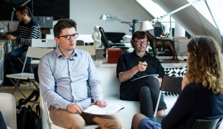 Ředitel festivalu Marek Hovorka (vlevo)