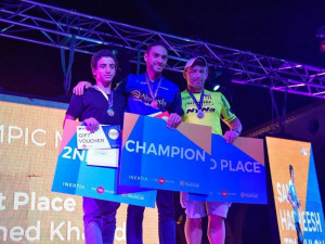 Jihlavský triatlonista Tomáš Bednář zazářil na závodech v Egyptě, dvakrát se dostal na pódium