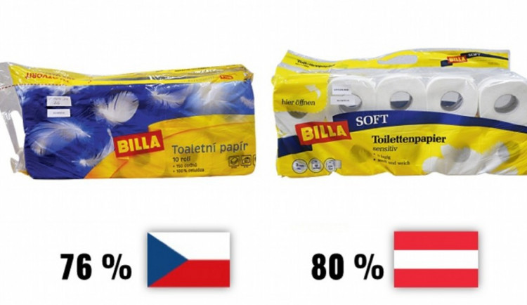 Dvojí kvalita toaletního papíru