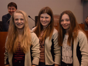 Mladí úspěšní olympionici se setkali s hejtmanem Vysočiny Jiřím Běhounkem