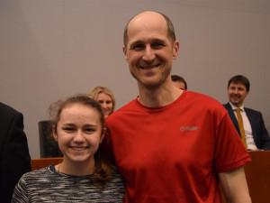 Mladí úspěšní olympionici se setkali s hejtmanem Vysočiny Jiřím Běhounkem