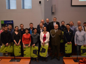 Mladí úspěšní olympionici se setkali s hejtmanem Vysočiny Jiřím Běhounkem