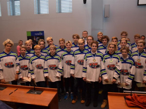 Mladí úspěšní olympionici se setkali s hejtmanem Vysočiny Jiřím Běhounkem