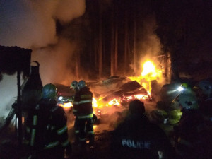 V Horním Kosově shořela chata. Škoda se vyšplhala na téměř milion korun