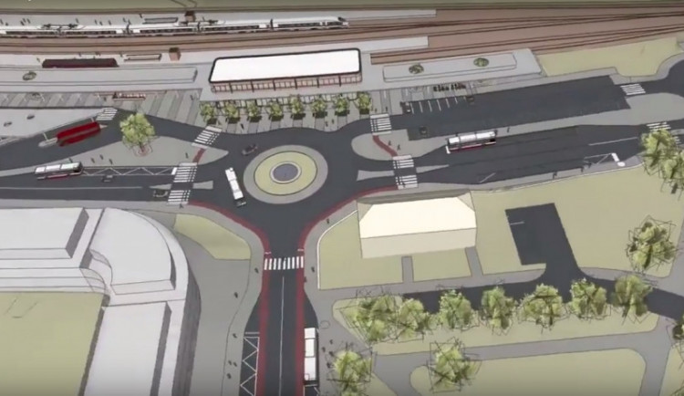 Fontána nebo nový podchod. Lidé se seznámili s podobou dopravního terminálu