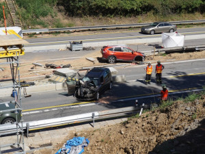 Policisté hledají svědky dopravní nehody na dálnici D1, při níž zemřel stavební dělník
