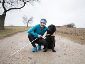 Nevidomý Ondřej z Třebíčska se chystá na běh přes celou republiku. Chce pomoci vybrat peníze na zrakově postižené děti