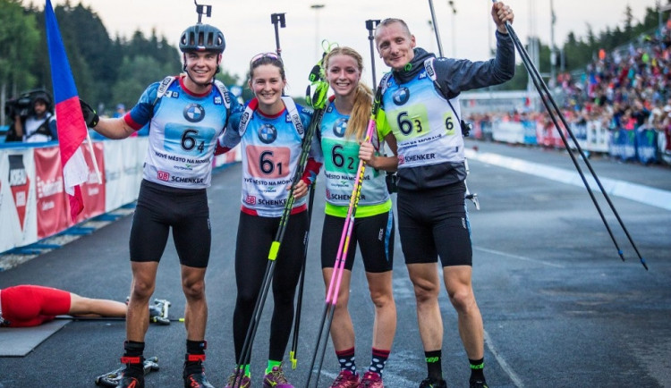 Parádní vstup Čechů do mistrovství světa v letním biatlonu! Smíšená štafeta druhá, juniorská dokonce první