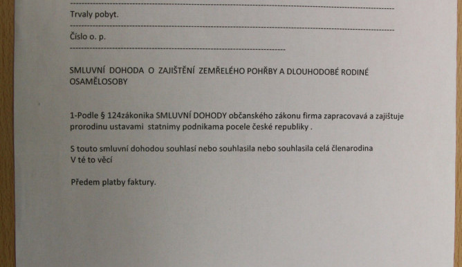 Formulář, který měl recidivista u sebe