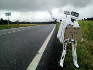 Robot Matylda vyrazil na cestu po republice. Skončí v muzeu kuriozit v Pelhřimově