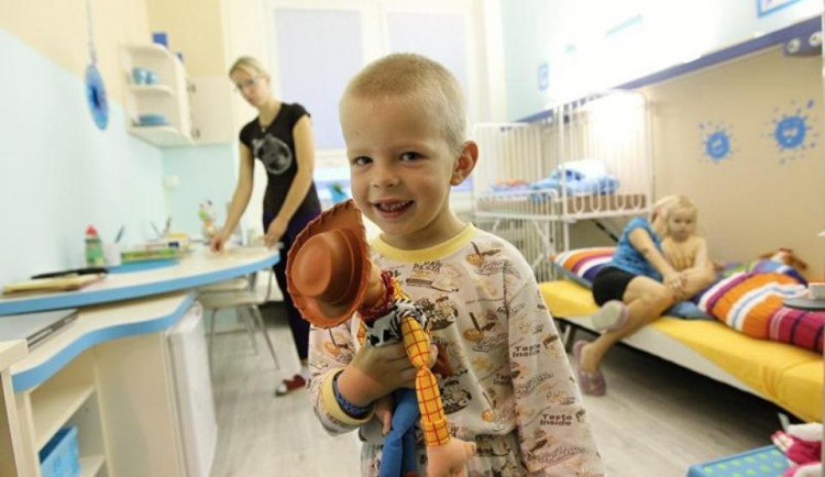 Opravený pokoj na dětském oddělení