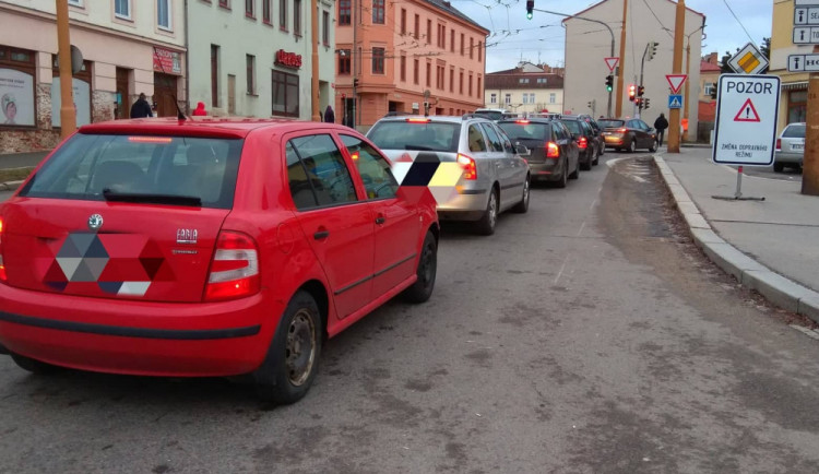 Křižovatka s novým semaforem