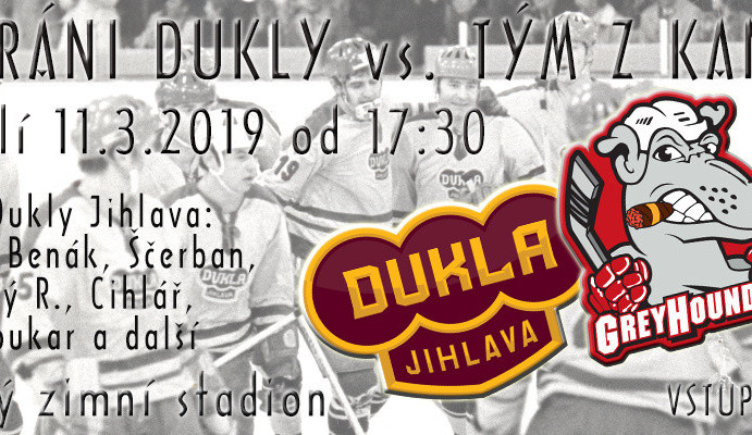 Jihlavské legendy a přátelé Dukly vyzvou v pondělí tým z Kanady