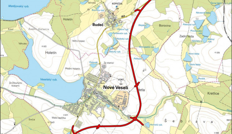 Brzy budou zahájeny práce na obchvatu Nového Veselí. Řidičům bude sloužit v listopadu 2020